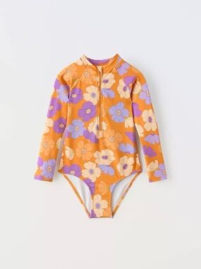 Zara FLORAL SURF SWIMMING MAILLOT